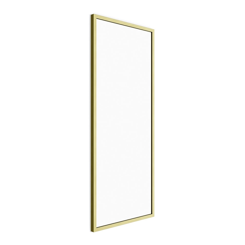 Cutout image of Origins Living Docklands Brushed Brass 400 x 1000mm Rectangular Mirror